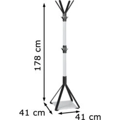 Haku-Möbel Garderobenständer 13363, Mit 12 Haken, Metall, Weiß / Schwarz 11 Haku-Möbel Garderobenständer 13363, Mit 12 Haken, Metall, Weiß / Schwarz -WENKO Shop 021f15c76ecd38a890780974cd6e4749e9a56215 garderobenstaender haku moebel 13363
