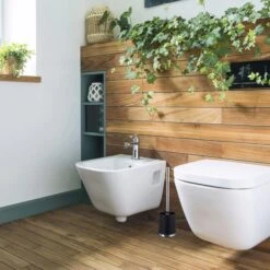 Relaxdays WC-Bürste Rund, Schwarz, Bürstenhalter Aus Kunststoff -WENKO Shop 02afd84d11ae2794b451462f48555c2ddec6bba6 wc buerste relaxdays rund schwarz