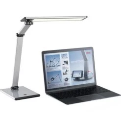 Hansa Schreibtischlampe LED Slim, Dimmbar, Silber, Standfuß -WENKO Shop 0bd0ea2012e0f02f78b547ff74960ffccec40c07 schreibtischlampe hansa led slim
