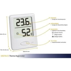 TFA Thermo-Hygrometer 30.5041.02 Innen, Digital, Weiß 11 TFA Thermo-Hygrometer 30.5041.02 Innen, Digital, Weiß -WENKO Shop 0f080cdd58875e68edd583b1f470826118ae8ccf thermo hygrometer tfa 30.5041.02 innen