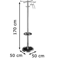 Kerkmann Garderobenständer Roma, 6229, Mit 8 Haken, Metall, Silber 11 Kerkmann Garderobenständer Roma, 6229, Mit 8 Haken, Metall, Silber -WENKO Shop 130f833c2aa8da1c5dac9761322933c1ea6202cc garderobenstaender kerkmann roma 6229