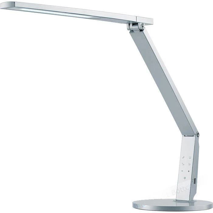 Hansa Schreibtischlampe LED Vario Plus, Standfuß, Dimmbar, USB, Silber 3 Hansa Schreibtischlampe LED Vario Plus, Standfuß, Dimmbar, USB, Silber