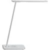 Unilux Schreibtischlampe Jazz LED, Dimmbar, USBm, QI-Ladegerät, Mit Standfuß