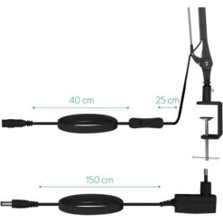 Navaris Schreibtischlampe LED, Tischklemme, Dimmbar, Schwarz -WENKO Shop 1b731992347a966b37b1f21037c5d9ef3befeac9 schreibtischlampe navaris led