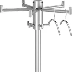 Kerkmann Garderobenständer Stilo, 6903, Mit 2 X 5 Haken, Metall, Alusilber -WENKO Shop 3e082233c0ab5b0eafe87834b4b64579d1c8ff9c garderobenstaender kerkmann stilo 6903