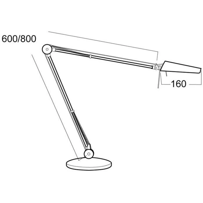 Luxo Schreibtischlampe Air T80 LED, Dimmbar, Aluminiumgrau, Mit Tischklemme 8 Luxo Schreibtischlampe Air T80 LED, Dimmbar, Aluminiumgrau, Mit Tischklemme – Bild 6