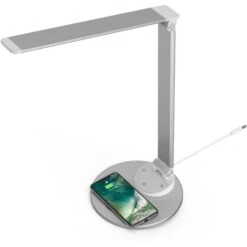 TaoTronics Schreibtischlampe TT-DL069 LED, Dimmbar, USB, Qi-Ladegerät, Standfuß -WENKO Shop 469839d8702e595db25405f9be13107f4eed986d schreibtischlampe taotronics tt dl069 led
