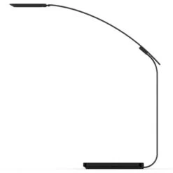 Unilux Schreibtischlampe Timelight LED, Dimmbar, Schwarz, Standfuß, QI-Lader, App-fähig