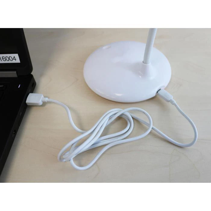 Unilux Schreibtischlampe Nelly LED, Dimmbar, Weiß, Mit Integriertem Akku, Standfuß 7 Unilux Schreibtischlampe Nelly LED, Dimmbar, Weiß, Mit Integriertem Akku, Standfuß – Bild 5