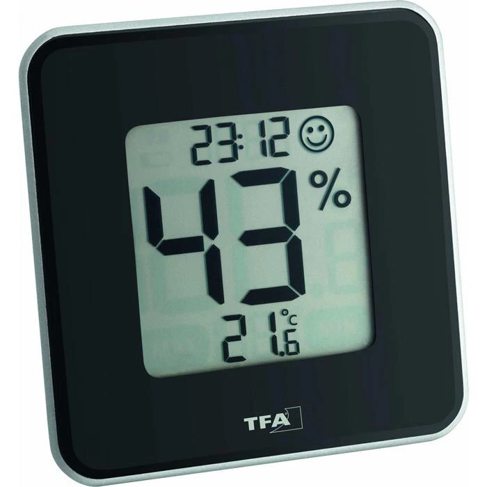 TFA Thermo-Hygrometer 30.5021.01 Style Digital, Für Innen, Schwarz 4 TFA Thermo-Hygrometer 30.5021.01 Style Digital, Für Innen, Schwarz – Bild 2
