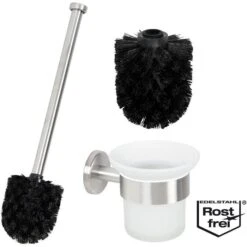 Bremermann WC-Bürste WC-Garnitur PIAZZA, Weiß, Bürstenhalter Aus Glas, Zur Wandmontage -WENKO Shop 4c76b51ebbfd0480e71938d728bcf42551f39d2d wc buerste bremermann wc garnitur piazza weiss