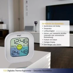 TFA Thermo-Hygrometer 30.5050.54 Innen, Digital, Silber -WENKO Shop 4cea9bc00846a89ab8b8f39ff64a21273e3b15a6 thermo hygrometer tfa 30.5050.54 innen