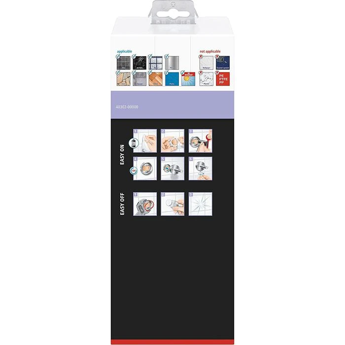 Tesa WC-Bürste Moon, Weiß / Edelstahloptik, Bürstenhalter Aus Glas, Zur Wandmontage 5 Tesa WC-Bürste Moon, Weiß / Edelstahloptik, Bürstenhalter Aus Glas, Zur Wandmontage – Bild 3