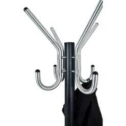 Haku-Möbel Garderobenständer 88599, Mit 8 Haken, Metall, Schwarz -WENKO Shop 53b79e1f8d5796f7a12b2b6f9a5e4d7b09df46ee garderobenstaender haku moebel 88599