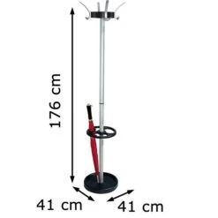Kerkmann Garderobenständer Public Classic, 6274, Mit 12 Haken, Metall, Schwarz / Silber 11 Kerkmann Garderobenständer Public Classic, 6274, Mit 12 Haken, Metall, Schwarz / Silber -WENKO Shop 546001b6edc59b17f310735b65c4f4bae3a523d3 garderobenstaender kerkmann public classic 6274