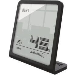 Stadler-Form Thermo-Hygrometer Selina Innen, Digital, Uhrzeit, Schwarz