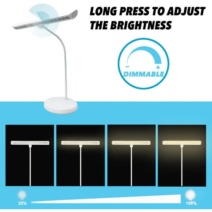 Infitronic Schreibtischlampe IN18LEDKLW LED, Dimmbar, USB, Standfuß, Weiß 6 Infitronic Schreibtischlampe IN18LEDKLW LED, Dimmbar, USB, Standfuß, Weiß – Bild 4