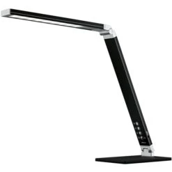 Hansa Schreibtischlampe LED Magic Light Plus, Dimmbar, Schwarz, USB, Nachtlicht, Standfuß