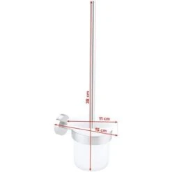 Tesa WC-Bürste Moon, Weiß / Edelstahloptik, Bürstenhalter Aus Glas, Zur Wandmontage 11 Tesa WC-Bürste Moon, Weiß / Edelstahloptik, Bürstenhalter Aus Glas, Zur Wandmontage -WENKO Shop 6d1a06736b6be36418f6b74a413f586c77c1310c wc buerste tesa moon weiss edelstahloptik