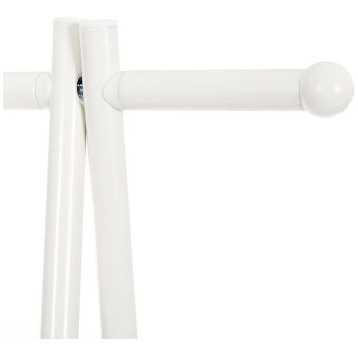 Songmics Garderobenständer HSR05W, Mit Schuhablage, Metall, Weiß 8 Songmics Garderobenständer HSR05W, Mit Schuhablage, Metall, Weiß – Bild 6