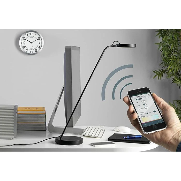 Unilux Schreibtischlampe Eyelight LED, Dimmbar, App-fähig , Mit Standfuß 6 Unilux Schreibtischlampe Eyelight LED, Dimmbar, App-fähig , Mit Standfuß – Bild 4
