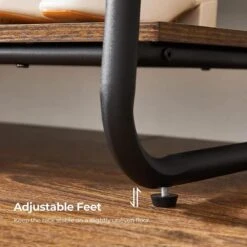 Vasagle Garderobenständer RGR112B01, Vintage, Mit 2 Ablagen, Bis 170 Kg, Metall / Holz, Braun -WENKO Shop 783355e6e3cf4ae855bc5e01b56dad3b2d86d427 garderobenstaender vasagle rgr112b01 vintage