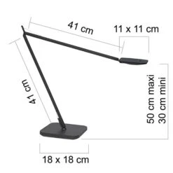 Unilux Schreibtischlampe Magic LED, Dimmbar, Schwarz, Mit Standfuß -WENKO Shop 7d27e2fa305d1b6ce08bc4a714c1cdf4cd960a37 schreibtischlampe unilux magic led