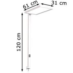 LEDmaxx Schreibtischlampe Luka Up & Down LED, Tischklemme, Dimmbar, Lichtsensor, Weiß 11 LEDmaxx Schreibtischlampe Luka Up & Down LED, Tischklemme, Dimmbar, Lichtsensor, Weiß -WENKO Shop 7db552ea21258fd5a831bbdcc6cfdcc00309213a schreibtischlampe ledmaxx luka up und down led