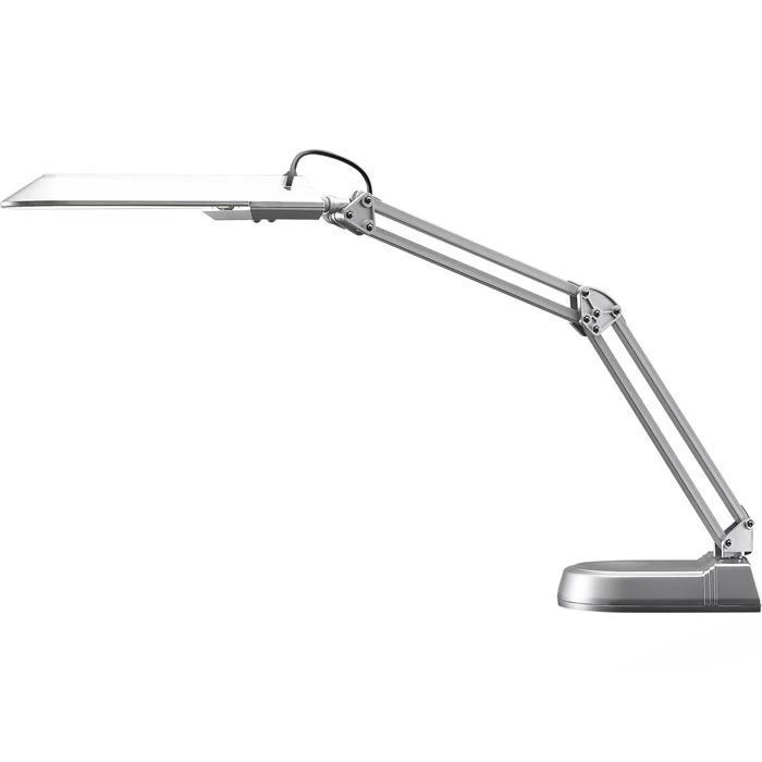 Hansa Schreibtischlampe Ecostar, Standfuß, Tischklemme, Silber 3 Hansa Schreibtischlampe Ecostar, Standfuß, Tischklemme, Silber