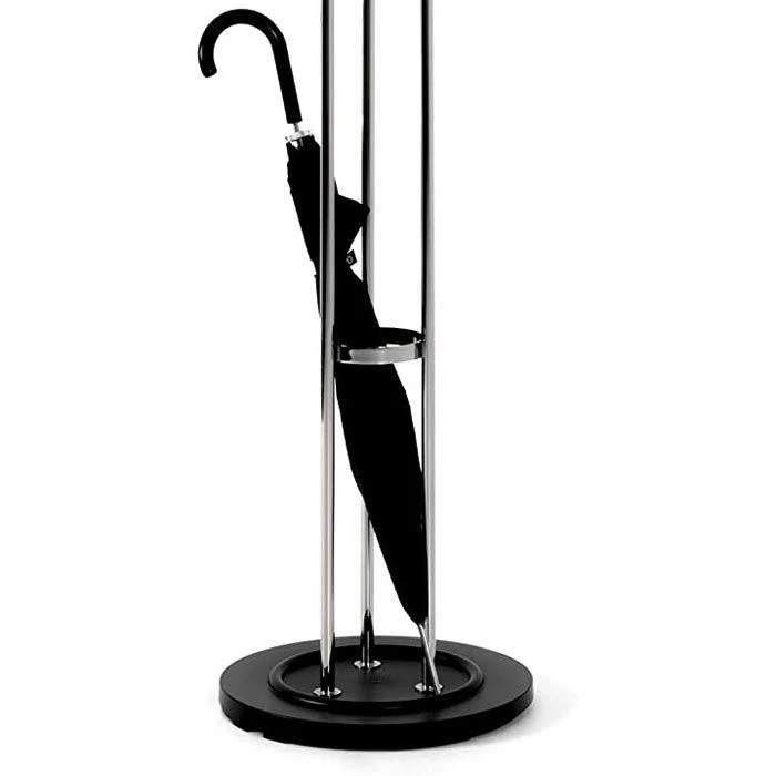 Haku-Möbel Garderobenständer 21831, Mit 9 Haken, Metall, Silber 5 Haku-Möbel Garderobenständer 21831, Mit 9 Haken, Metall, Silber – Bild 3