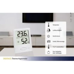 TFA Thermo-Hygrometer 30.5041.02 Innen, Digital, Weiß 10 TFA Thermo-Hygrometer 30.5041.02 Innen, Digital, Weiß -WENKO Shop 8f7999999f77f5c14b7e0b2df48a3a9467c63326 thermo hygrometer tfa 30.5041.02 innen