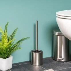 Bremermann WC-Bürste WC-Garnitur, Silber, Bürstenhalter Aus Edelstahl, Inkl. 3 Ersatzköpfe -WENKO Shop 926354b93a41e9b933a28411b7b4f9f8a49e939c wc buerste bremermann wc garnitur silber