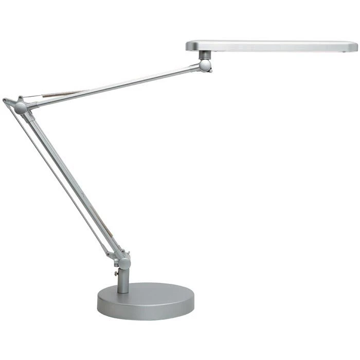 Unilux Schreibtischlampe Mambo 2.0 LED, Standfuß, Tischklemme, Dimmbar, Grau 3 Unilux Schreibtischlampe Mambo 2.0 LED, Standfuß, Tischklemme, Dimmbar, Grau
