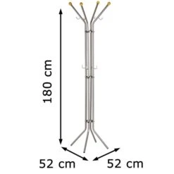 Alco Garderobenständer 2800, Mit 12 Haken, Metall, Silber -WENKO Shop 9a798a20755abeacb2737d44610405f03d19cbcc garderobenstaender alco 2800