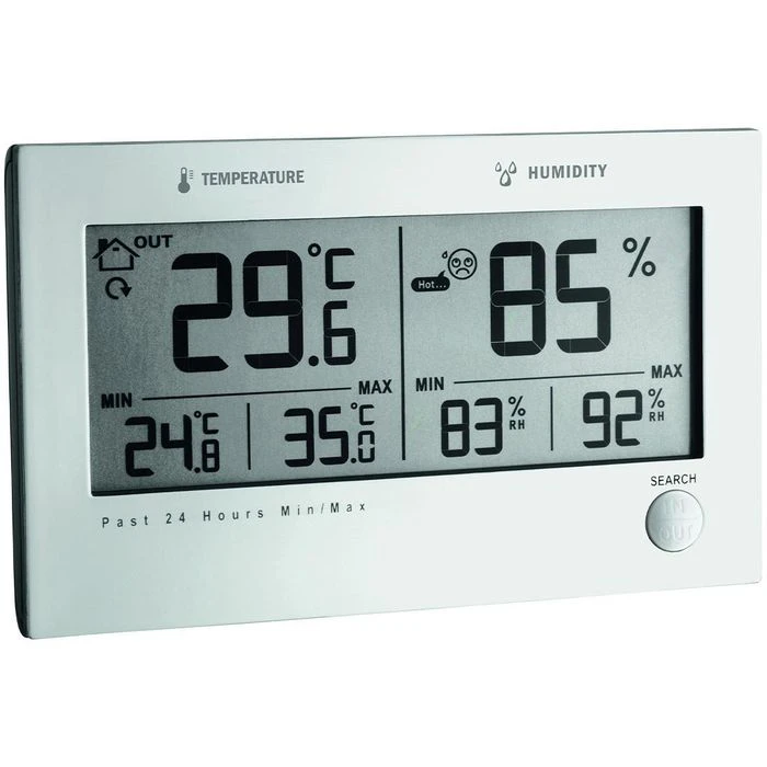 TFA Thermo-Hygrometer 30.3049 Twin Plus Funk, Digital, Innen/außen 4 TFA Thermo-Hygrometer 30.3049 Twin Plus Funk, Digital, Innen/außen – Bild 2