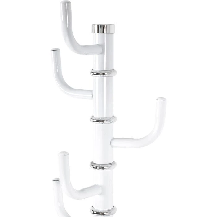 Haku-Möbel Garderobenständer 17344, Mit 8 Haken, Metall, Weiß 4 Haku-Möbel Garderobenständer 17344, Mit 8 Haken, Metall, Weiß – Bild 2