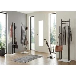 Haku-Möbel Garderobenständer 17546, Mit 10 Haken, Metall, Schwarz -WENKO Shop a5e360b2e2a0c3ce4bb983df5cdb57de731a58b0 garderobenstaender haku moebel 17546