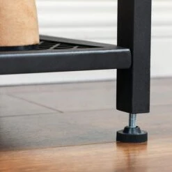 Vasagle Garderobenständer HSR086B02, Mit 24 Haken, Metall / Holz, Schwarz / Graubraun -WENKO Shop aa7a66f79bf8e0366df7b04f192fe640f66ebd12 garderobenstaender vasagle hsr086b02