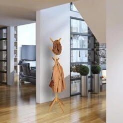 Relaxdays Garderobenständer 10022762, Mit 8 Haken, Bambus, Natur -WENKO Shop ad5c7e2191e5396f6fc839e1697fb4dafff77b5f garderobenstaender relaxdays 10022762