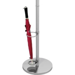 Kerkmann Garderobenständer Stilo, 6903, Mit 2 X 5 Haken, Metall, Alusilber -WENKO Shop b124ff77838fc2dc8b64e590dfe8d8f510f59d05 garderobenstaender kerkmann stilo 6903