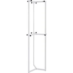 Haku-Möbel Garderobenständer 88380, Mit 12 Haken, Metall, Weiß