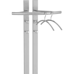 Kerkmann Garderobenständer G8, 6222, Mit 4 Haken, Metall, Alusilber -WENKO Shop b912b1795067690297ca24f914e830ae66eafcbc garderobenstaender kerkmann g8 6222