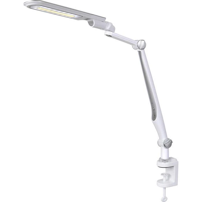 Hansa Schreibtischlampe LED Multiflex, Dimmbar, Silber, Standfuß Und Klemme 4 Hansa Schreibtischlampe LED Multiflex, Dimmbar, Silber, Standfuß Und Klemme – Bild 2