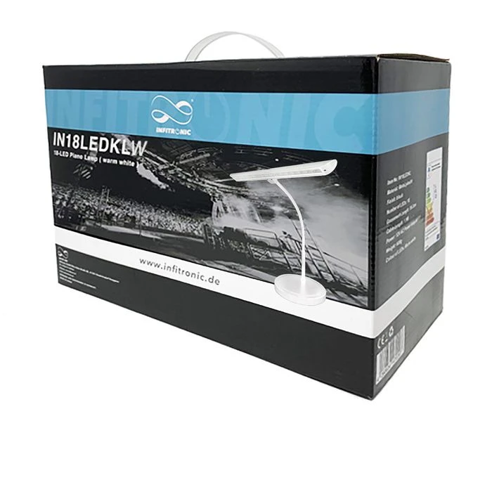 Infitronic Schreibtischlampe IN18LEDKLW LED, Dimmbar, USB, Standfuß, Weiß 7 Infitronic Schreibtischlampe IN18LEDKLW LED, Dimmbar, USB, Standfuß, Weiß – Bild 5