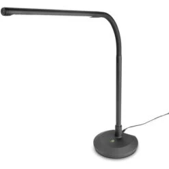 Gravity Schreibtischlampe PL 2B LED, Dimmbar, USB, Standfuß, Schwarz