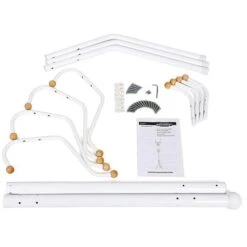 Songmics Garderobenständer RCR19W, Mit 12 Haken, Metall, Weiß -WENKO Shop c2f1c01d042602dc88efe1a65b4aa268490c6927 garderobenstaender songmics rcr19w