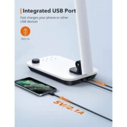 TaoTronics Schreibtischlampe TT-DL092 LED, Standfuß, Dimmbar, USB, Lichtsensor -WENKO Shop c373a006cc5a80182cad3a64a9481804fdbb0c64 schreibtischlampe taotronics tt dl092 led