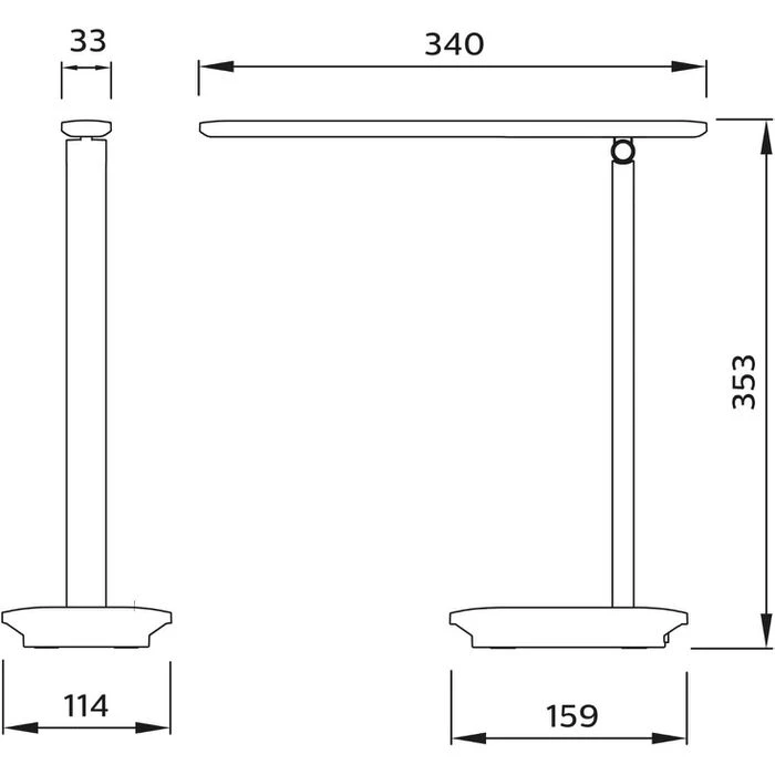 Philips Schreibtischlampe Ivory LED, Standfuß, Dimmbar, USB 4 Philips Schreibtischlampe Ivory LED, Standfuß, Dimmbar, USB – Bild 2