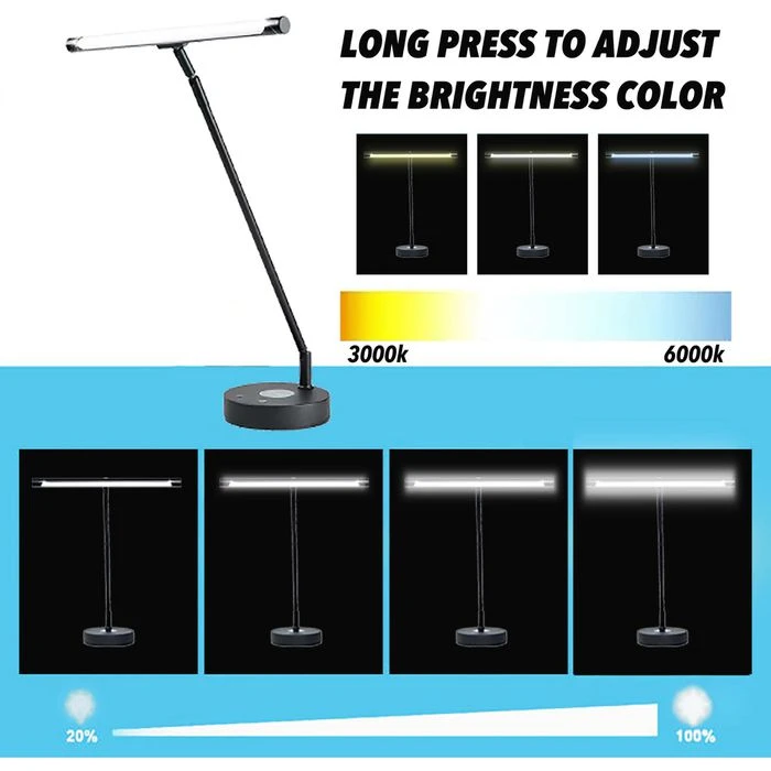 Infitronic Schreibtischlampe IN78LEDKLB1 LED, Dimmbar, QI-Ladegerät, USB, Standfuß, Schwarz 10 Infitronic Schreibtischlampe IN78LEDKLB1 LED, Dimmbar, QI-Ladegerät, USB, Standfuß, Schwarz – Bild 8