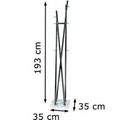 Haku-Möbel Garderobenständer 89887, Mit 12 Haken, Metall, Chrom Dunkel -WENKO Shop ccf60712c990bce0f2e56d665306da283778190d garderobenstaender haku moebel 89887